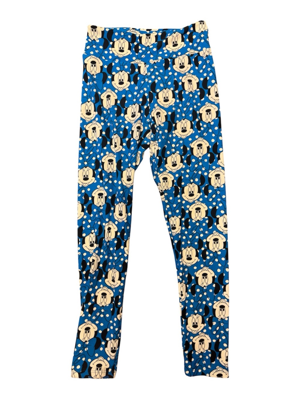 LuLaRoe Disney Minnie Mouse Blue Polka Dot Leggings OS